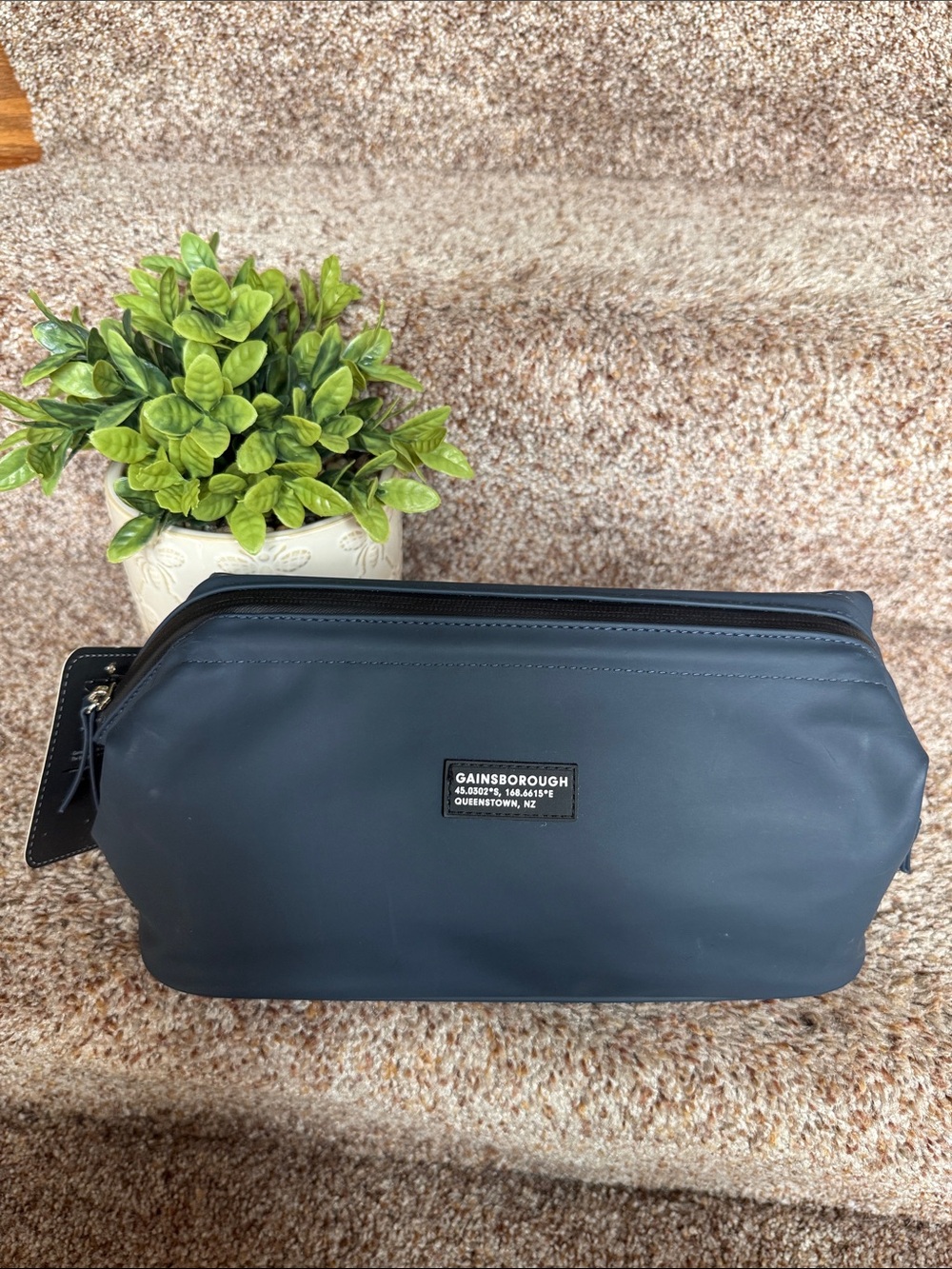 Gainsborough Men's Toiletry Bag - Navy